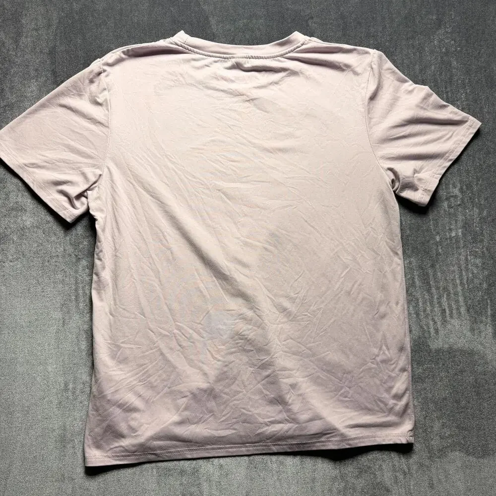 ROMWE Shirt Mens Small Pink Star Rebellion Graphic Tee Streetwear Distressed